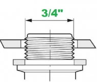 G40015 Pierścień, uszczelka płaska 3/4", 27,5X39,5X2,5 EPDM, ARAG