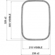 7130004AM Lusterko zewnętrzne lewe / prawe ze sterowaniem zdalnym 330x240x115 mm, producent Britax