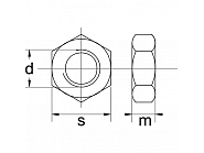 93410RVSP100 Nakrętka A2 Kramp, M10x1,5 nierdzewna 