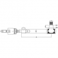 SHP810KR Końcówka drążka kierowniczego ze stabilizatorem