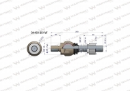 Przegub kierowniczy 240mm- M26x1,5; M28x1,5 04401801 WARYŃSKI