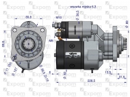 Rozrusznik z reduktorem typu Magneton 9142702 New Holland Blue Line EXPOM KWIDZYN