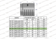 Tuleja (oprawka) DN 16 2SN 2SC, 5/8", 33,0 mm, PREMIUM Waryński