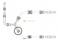 Szybkozłączka 1/2" - bez waterstop / TEGER