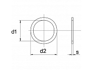 988567205P025 Podkładka pasowana 56x72x0,5 mm, 