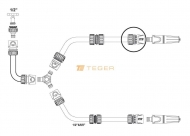 Szybkozłączka 3/4"  - z waterstop / TEGER