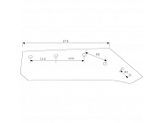KK073002N Lemiesz prawy 14", 073002