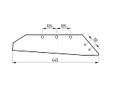 5095PK501301 Lemiesz 18", prawy