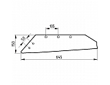 5095PK501401 Lemiesz 18", lewy