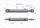 W-SH2P45H200Z Cylinder hydrauliczny - siłownik dwustronny (7214095071. CJ2F-80/45/200ZN)  cyklop. chwytak Waryński