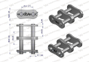 W-Z16A2 Zamek łańcucha wzmocnionego Z16A-2 ANSI A 80 (R2 1) Waryński ( sprzedawane po 5 )