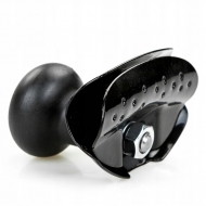 Ergonomiczna gałka pokrętło kierownicy gumowe proste czarne uniwersal