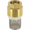 WK51305 Zawór zwrotny mosiądz z sitkiem V2A gwint wew., 1 1/2"
