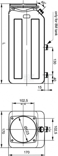 MPPT005P Zbiornik MPP 5 L z tworzywa