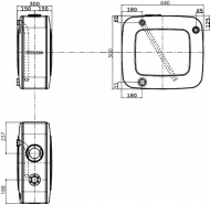 KVF75305064CF00 Zbiornik oleju 75L 500 x 640 + Kit MS