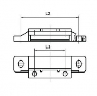 EM911206VA3 Stopy silnika elektrycznego kpl. 112, 74 / 140 mm