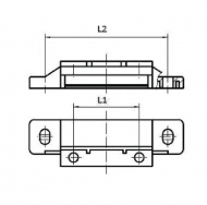 EM98006VA3 Stopy silnika elektrycznego kpl. 80, 54 / 100 mm