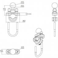 RAMB231 Uchwyt montażowy 1/2" - 1"