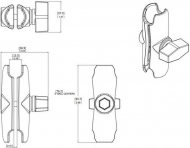 RAMB201B Klamra mocująca "B" 95 mm