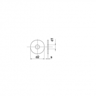 734916 Podkładka M16x40x6 mm, stal ocynk DIN7349 Kramp