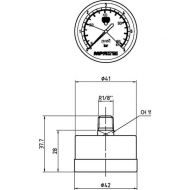 MP9VRP01 Wskaźnik – optyczny filtra hydrauliki,  MP Filtri