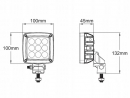 LA10555 Lampa robocza LED, kwadratowa 27W 3000lm 10/30V z wtyczką Deutsch światło rozproszone 9 LED Kramp