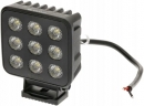 LA10833 Lampa robocza LED, kwadratowa 90W 6800lm 12/24V, biała, 108x120.7x52.7 mm światło rozproszone z wtyczką Deutsch, 18 LED
