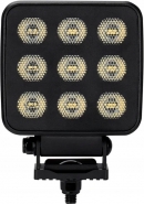 LA10833 Lampa robocza LED, kwadratowa 90W 6800lm 12/24V, biała, 108x120.7x52.7 mm światło rozproszone z wtyczką Deutsch, 18 LED