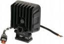 LA10833 Lampa robocza LED, kwadratowa 90W 6800lm 12/24V, biała, 108x120.7x52.7 mm światło rozproszone z wtyczką Deutsch, 18 LED