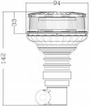 LA20080 Lampa błyskowa LED LP, na uchwyt DIN