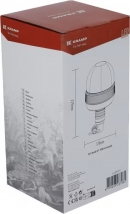 LA250101 Lampa błyskowa halogenowa, 55W, 12V, pomarańczowa elastyczna na uchwyt, Ø 127 mm x 240 mm Kramp
