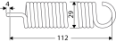 00435399 Sprężyna naciągowa 112x29 mm Pöttinger - HIT, TOP, Euroboss, Europrofi