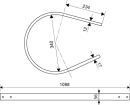 005415000601 Skrobak (osłona) podbieracza 1105 mm Pöttinger - Europrofi, Siloprofi, Jumbo, Faro, Torro, Rotoplus