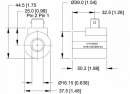 SD9M1612D26WAJ Cewka, 12VDC, M16, AJ Danfoss