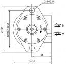 SMR160A225YKR Silnik orbitalny 160cc Kramp, 160 cm³/obr, 12,5 kW