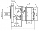 SMR160A225YKR Silnik orbitalny 160cc Kramp, 160 cm³/obr, 12,5 kW