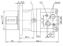 SMS160A432YKR Silnik orbitalny 160cc Kramp, 160 cm³/obr, 14 kW