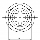 LCP04N Wziernik gwint calowy typ LCP, G1/4"