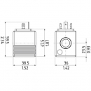 FP922PDS24 Cewka do zaworu FP 22 DP-S 24V pasuje do FluidPress