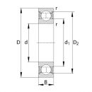 63052RSC3SKF Łożysko kulkowe zwykłe 25x62x17 mm SKF