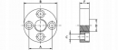 2DF08 Kołnierz 1/2” - 40 Oleo Tecnica