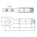 OTO161 Ucho zaczepu przyczepy obrotowe Ø35 mm L345 M33 14 t