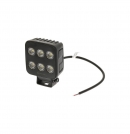 LA10830 Lampa robocza LED, kwadratowa 60W 6600lm 12/24V, biała, 92x109.5x51.1 mm światło rozproszone z wtyczką Deutsch, 12 LED