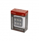 LA10830 Lampa robocza LED, kwadratowa 60W 6600lm 12/24V, biała, 92x109.5x51.1 mm światło rozproszone z wtyczką Deutsch, 12 LED