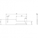 280900Z Nóż szarpacza 198x50x3 mm Ø 6 mm stały, gładki KRAMP