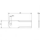 280920N Przeciwnóż 160x50x3 mm KRAMP