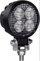 LA10606 Lampa robocza LED, okrągła 12W 1200lm 12/24V, biała, 65.7x85.8x35 mm światło rozproszone z wtyczką Deutsch, 8 LED KRAMP