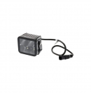 LA10607 Lampa robocza LED, kwadratowa 40W 4800lm 12/24V, biała, 81x82.5x67.5 mm światło skupione z wtyczką Deutsch, 4 LED KRAMP