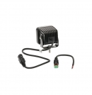 LA10607 Lampa robocza LED, kwadratowa 40W 4800lm 12/24V, biała, 81x82.5x67.5 mm światło skupione z wtyczką Deutsch, 4 LED KRAMP