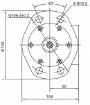 SMR160A432YKR Silnik orbitalny 160cc Kramp, 160 cm³/obr, 310 N